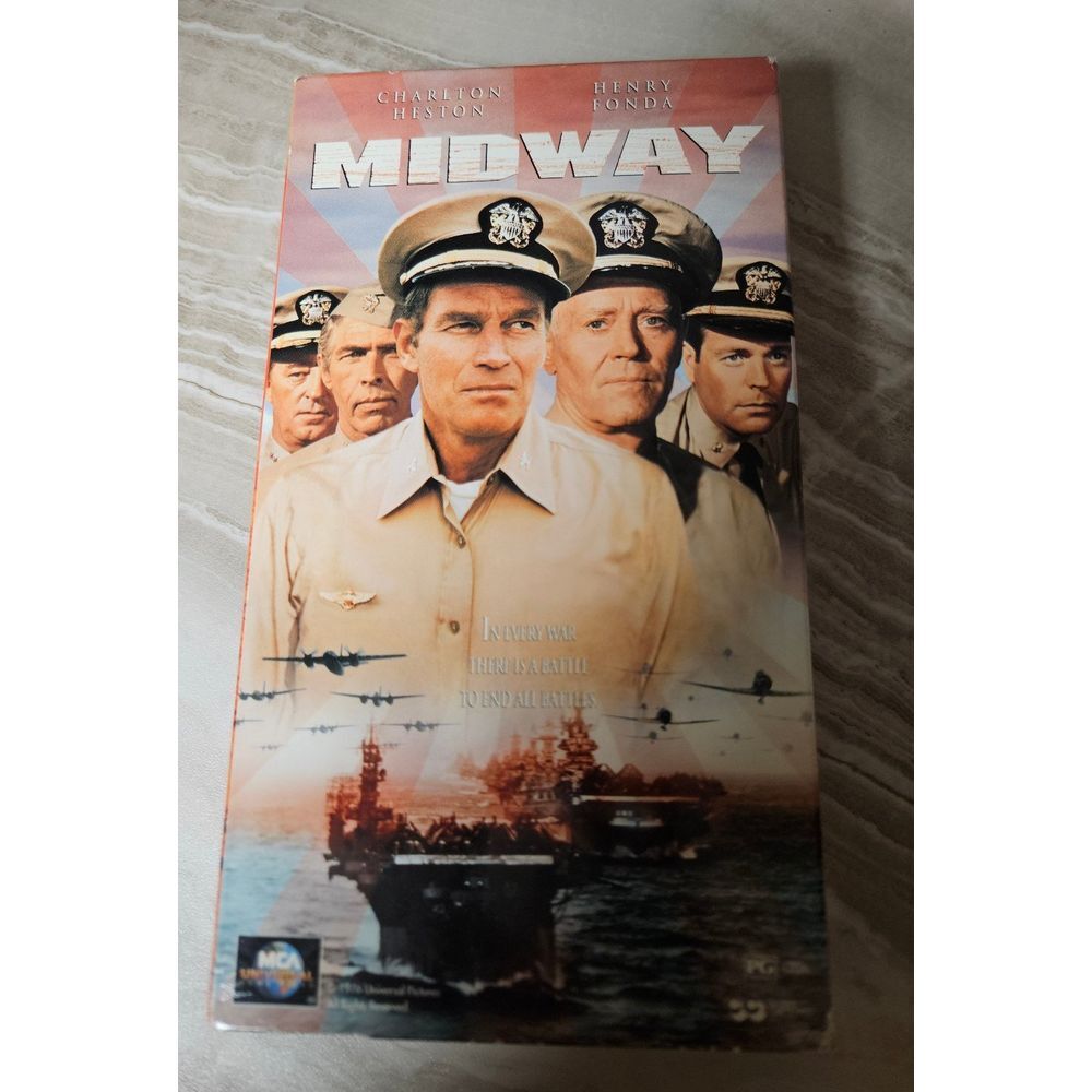 Midway‎ vhs movie Charlton Heston